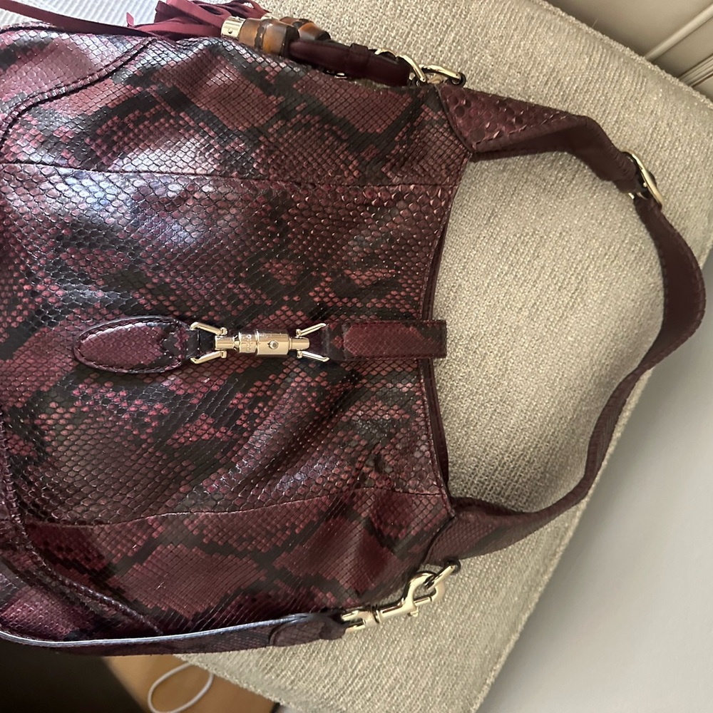 Gucci Jackie Python Handbag. Never Used - image 1